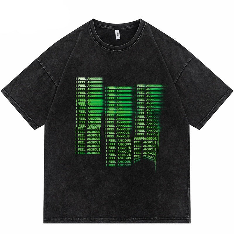 "Blurred Lines" Unisex Men Women Streetwear Graphic T-Shirt Daulet Apparel