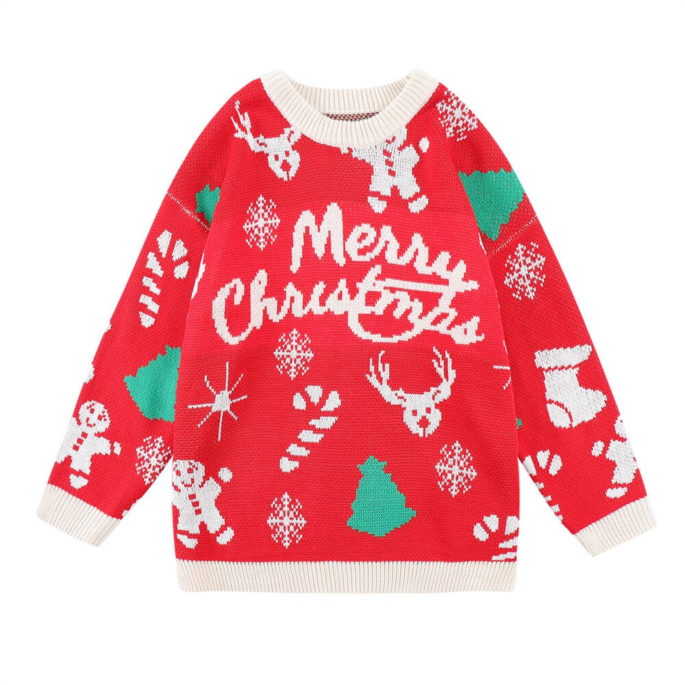"Merry Christmas" Unisex Men Women Streetwear Graphic Sweater Daulet Apparel