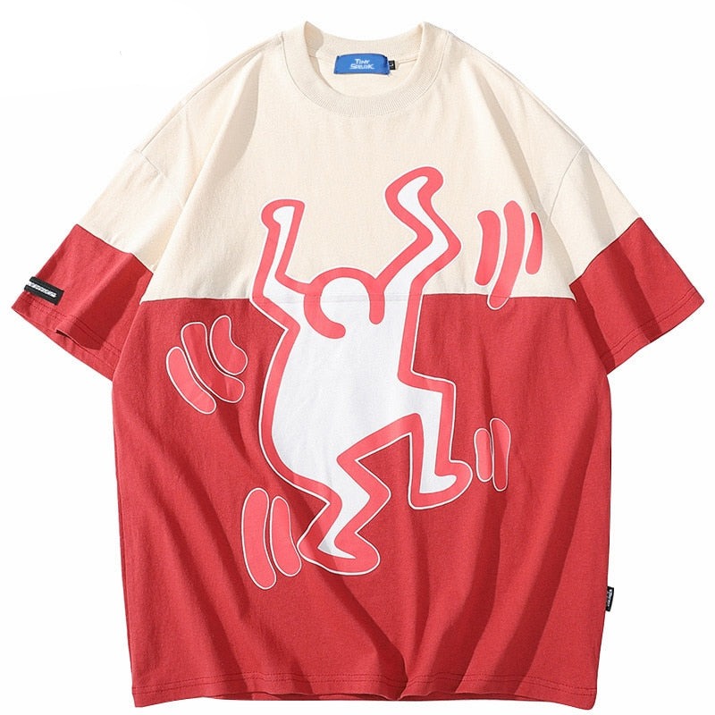 "Stupid Dance" Unisex Men Women Streetwear Graphic T-Shirt Daulet Apparel
