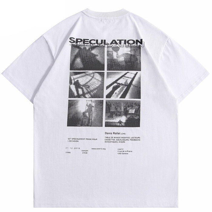 "Speculation" Unisex Men Women Streetwear Graphic TShirt