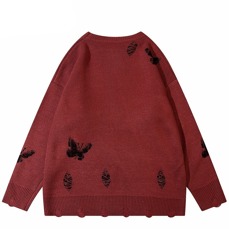 "Flying Away" Unisex Men Women Streetwear Graphic Sweater Daulet Apparel