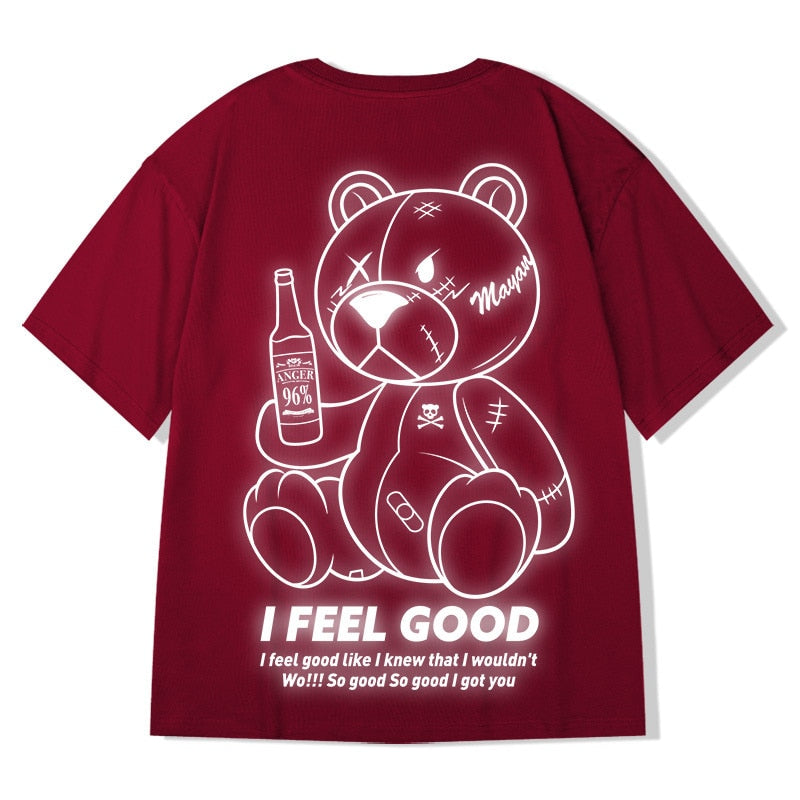"Feel Good" Unisex Men Women Streetwear Graphic T-Shirt Daulet Apparel