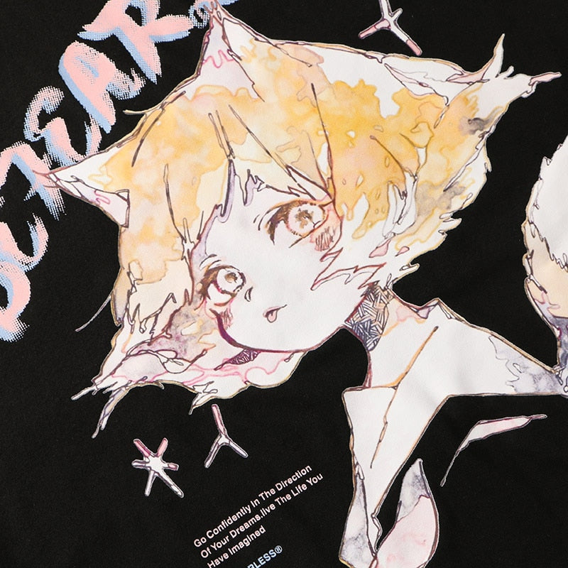 "Cartoon Anime" Unisex Men Women Streetwear Graphic Sweatshirt Daulet Apparel