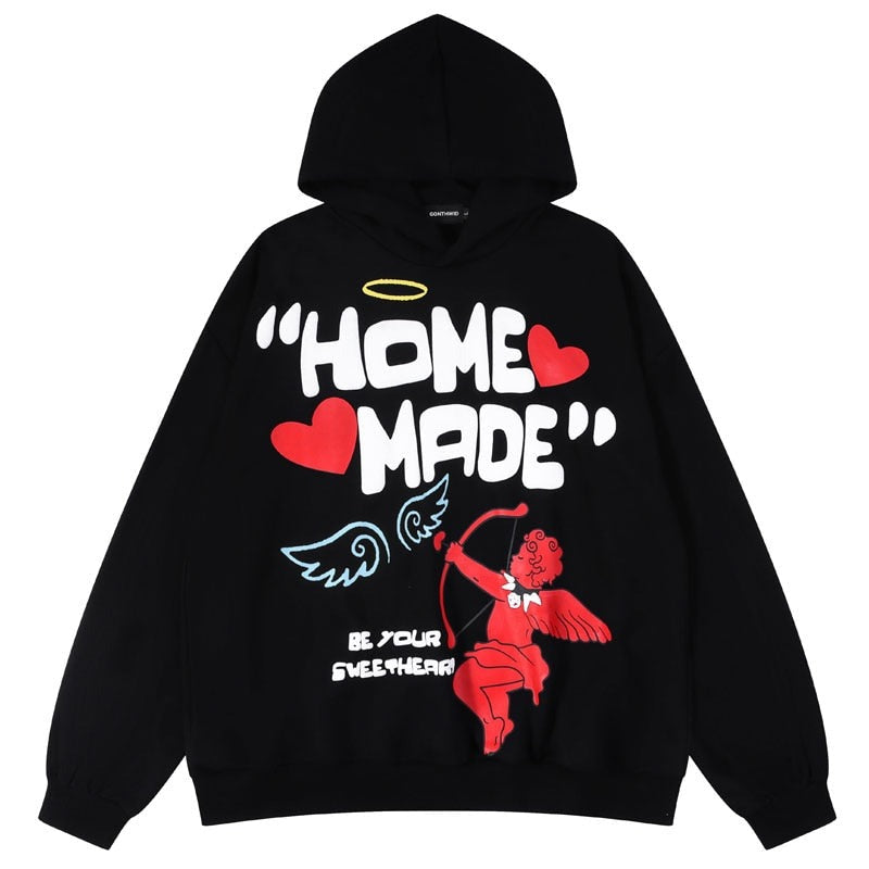 "Home Made" Unisex Men Women Streetwear Graphic Hoodie Daulet Apparel