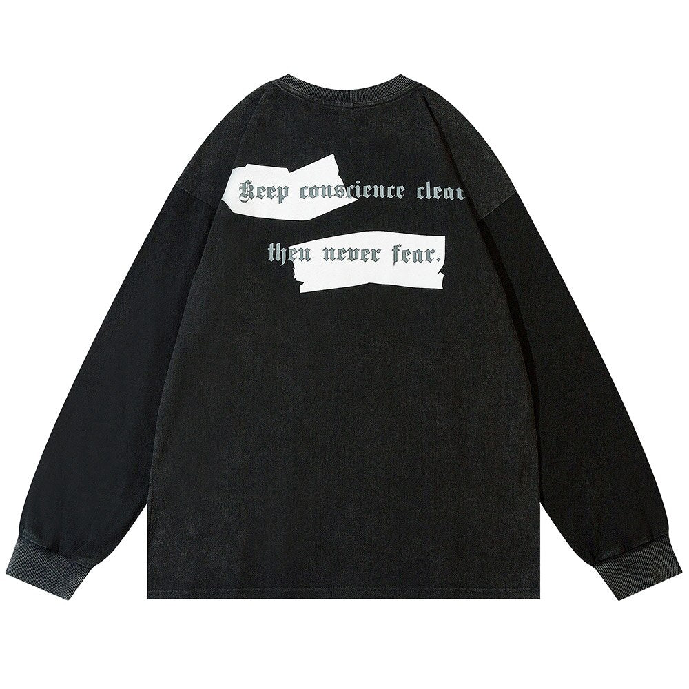 "Free Fallin" Unisex Men Women Streetwear Graphic Sweatshirt Daulet Apparel