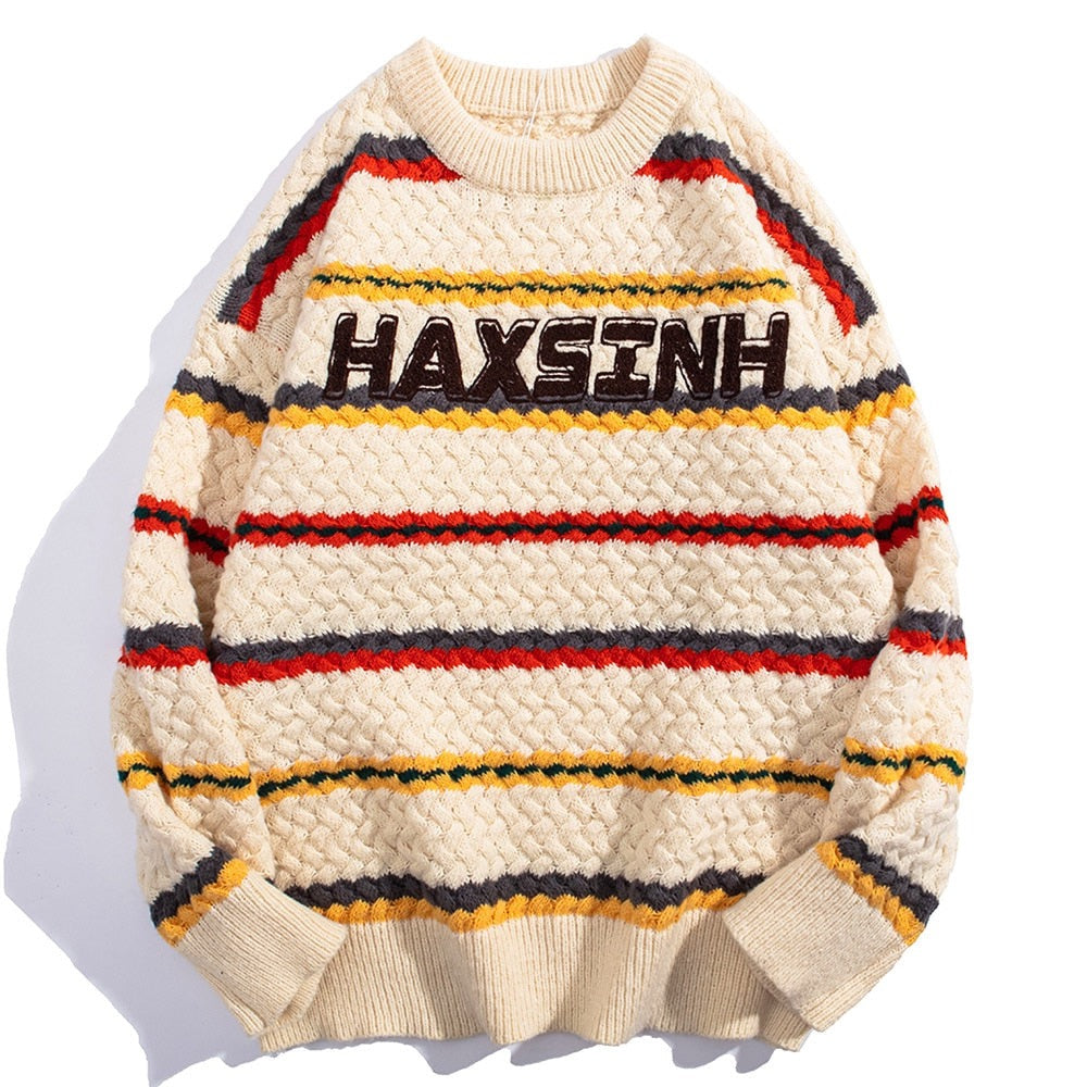 "Hand Shake" Unisex Men Women Streetwear Graphic Sweater Daulet Apparel