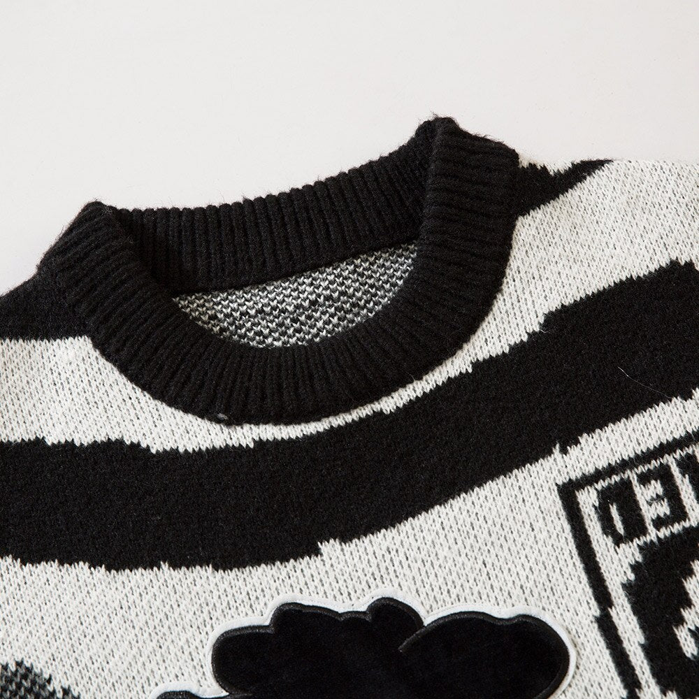"Skull Kid" Unisex Men Women Streetwear Graphic Sweater Daulet Apparel