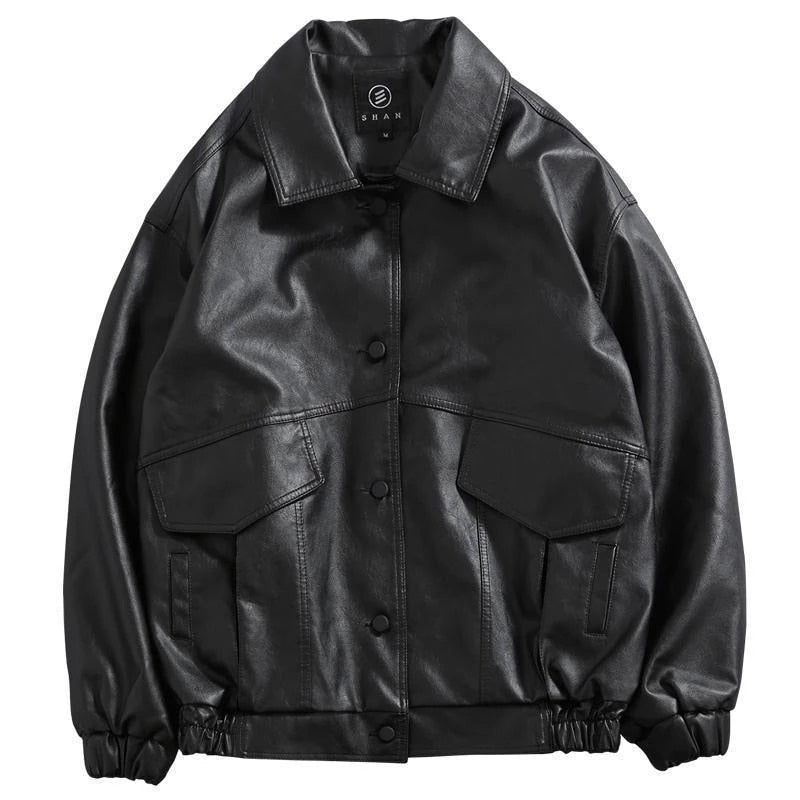 "Dark Magic" Unisex Men Women Streetwear Leather Jacket Daulet Apparel
