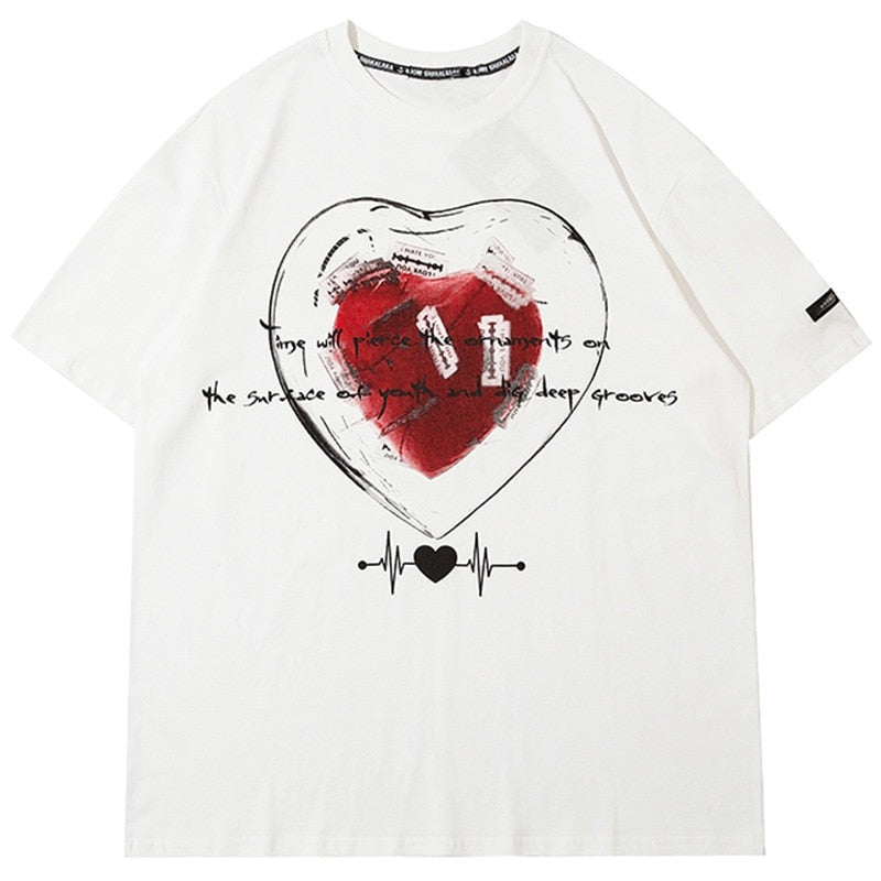 "Red Target" Unisex Men Women Streetwear Graphic T-Shirt Daulet Apparel