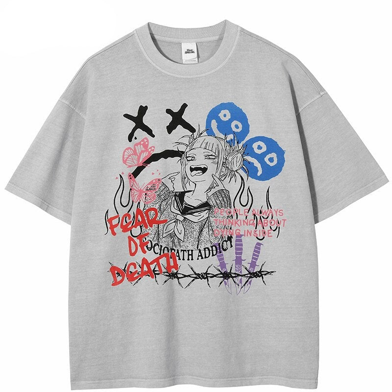 "Addiction" Men Women Unisex Graphic Streetwear T-Shirt Daulet Apparel