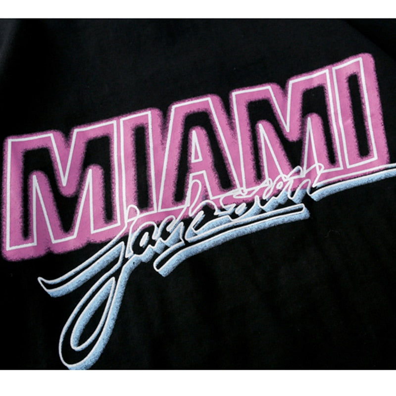 "Miami" Unisex Men Women Streetwear Graphic T-Shirt Daulet Apparel