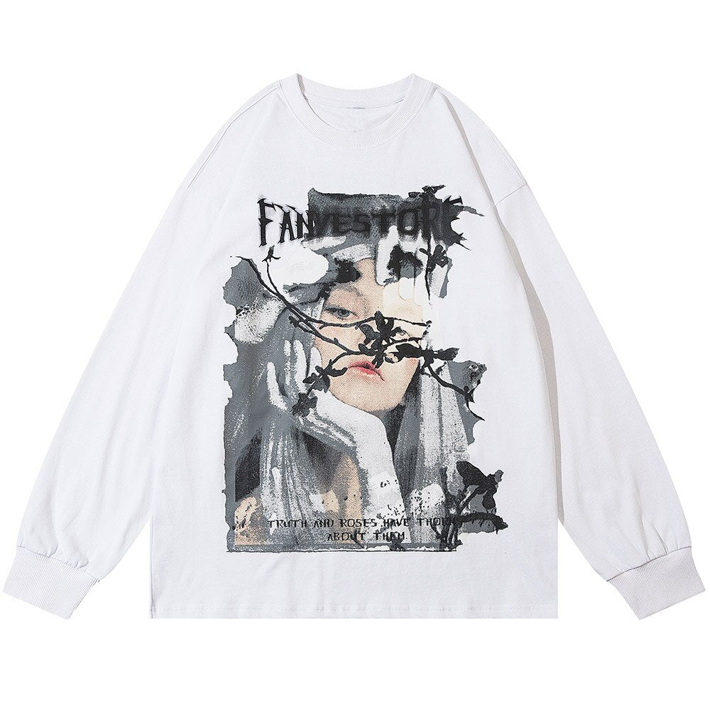 "Blur Photo" Unisex Men Women Streetwear Graphic Sweatshirt Daulet Apparel