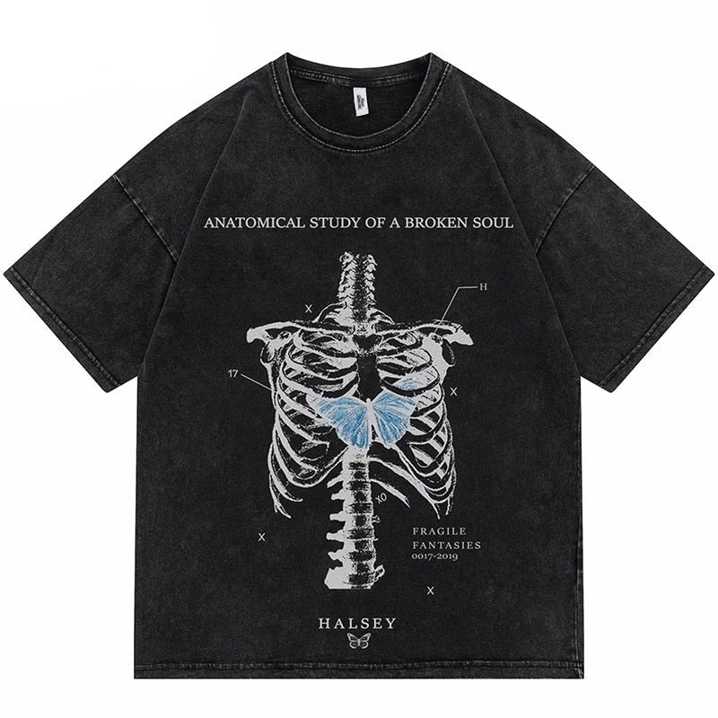 "Cold Heart" Unisex Men Women Streetwear Graphic T-Shirt Daulet Apparel