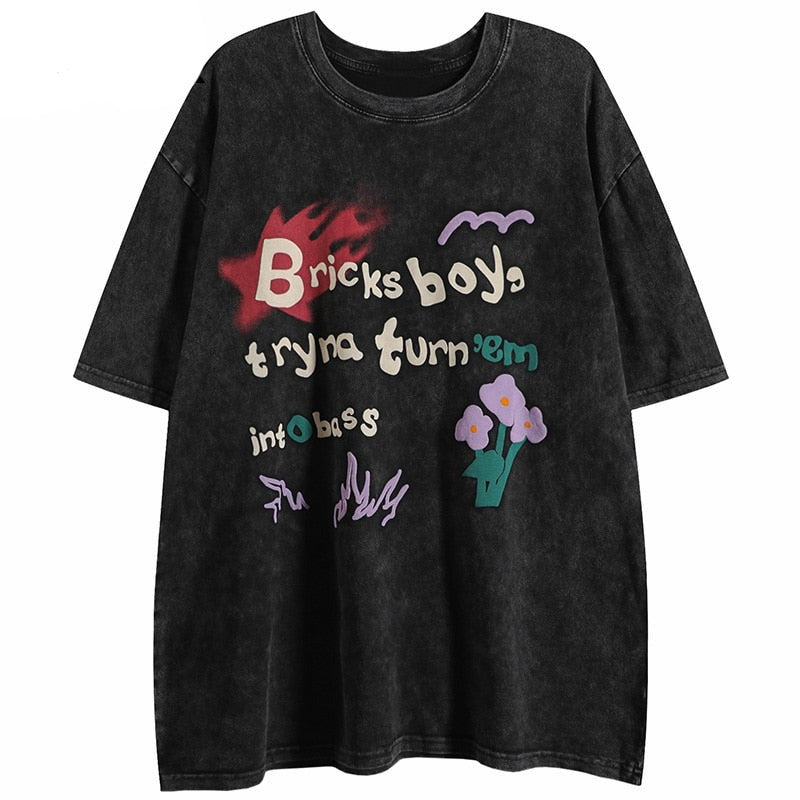 "Brick Boys" Unisex Men Women Streetwear Graphic T-Shirt Daulet Apparel