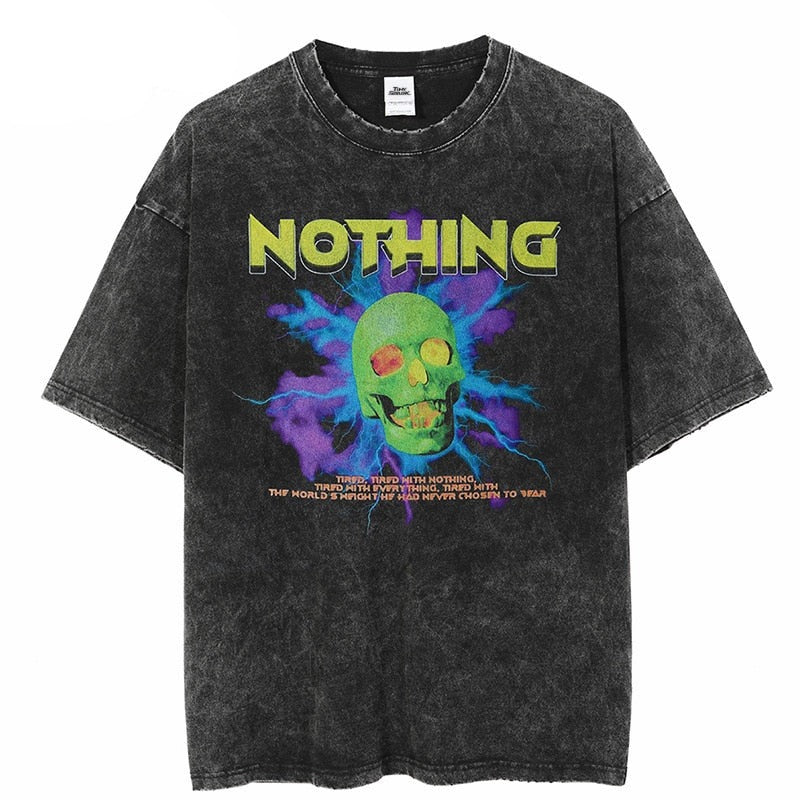 "Nothing Nowhere" Unisex Men Women Streetwear Graphic T-Shirt Daulet Apparel