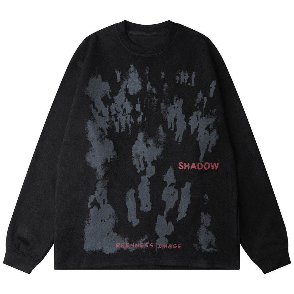 "Shadow" Unisex Men Women Streetwear Graphic Sweatshirt Daulet Apparel