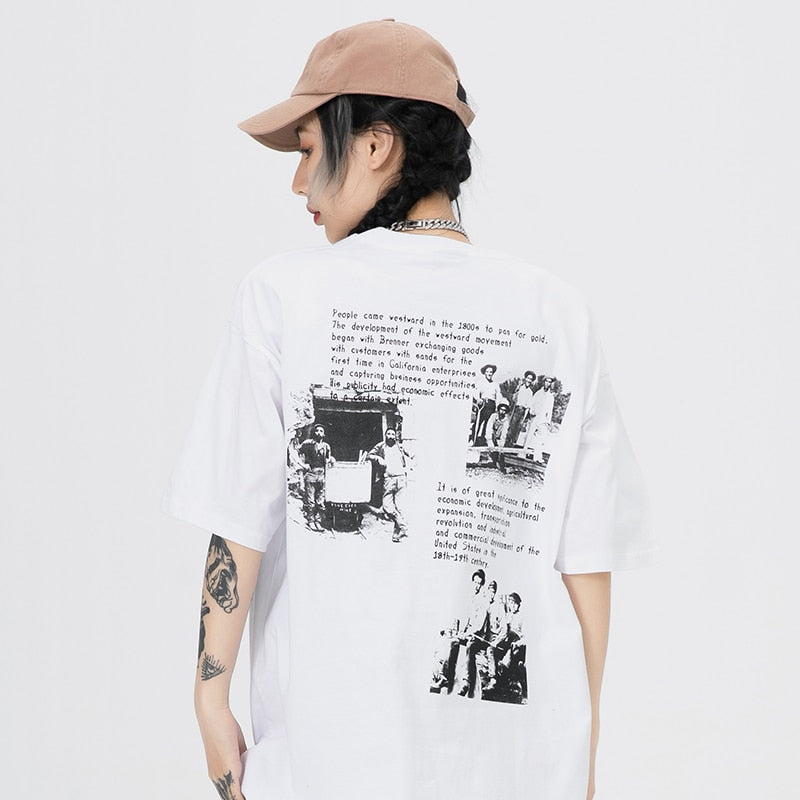 "Movie Time" Unisex Men Women Streetwear Graphic T-Shirt Daulet Apparel