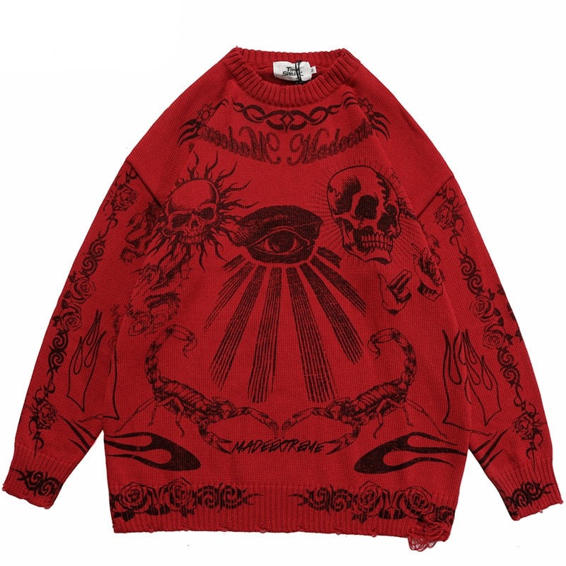 "All Seeing Eye" Unisex Men Women Streetwear Graphic Sweater Daulet Apparel