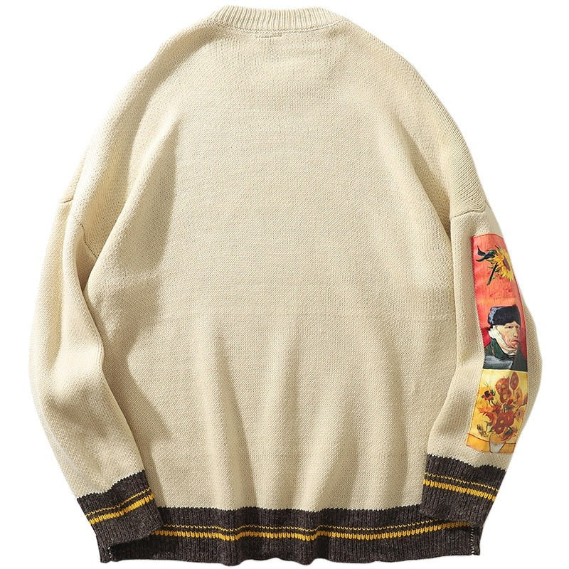 "Van Gogh" Unisex Men Women Streetwear Graphic Sweater Daulet Apparel