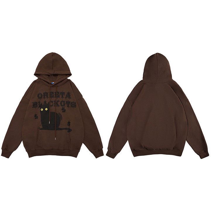 "Yellow Eyes" Unisex Men Women Streetwear Graphic Hoodie Daulet Apparel