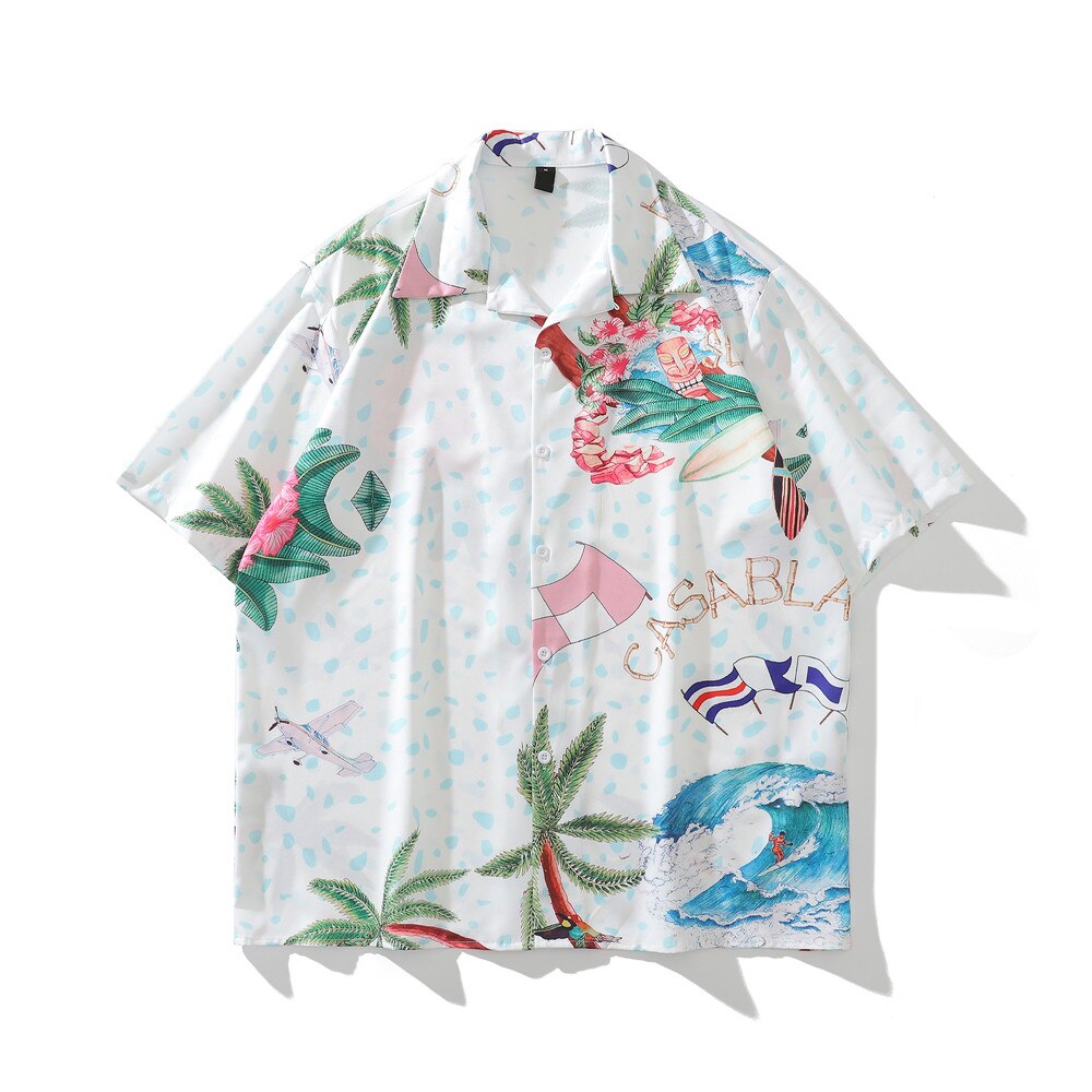 "Sandy Floral" Unisex Men Women Streetwear Graphic T-Shirt Daulet Apparel