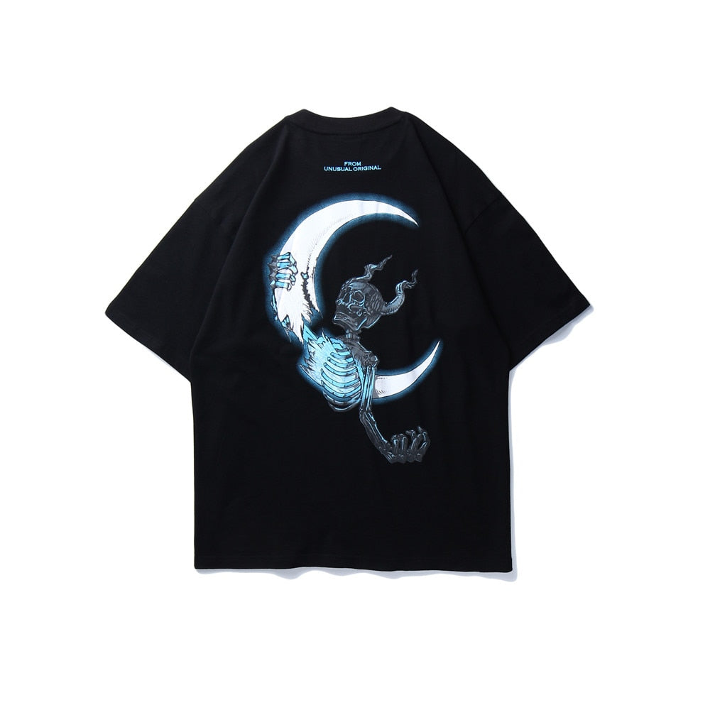 "Waves" Streetwear Hip Hop Men Women Graphic T-Shirt Daulet Apparel