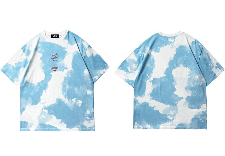 "White Days" Unisex Men Women Streetwear Graphic T-Shirt Daulet Apparel