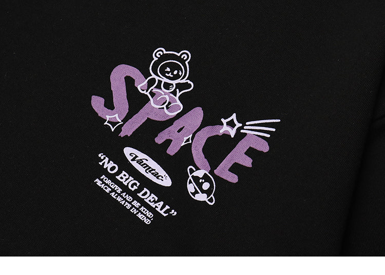 "Spaceman" Streetwear Hip Hop Men Women Graphic T-Shirt Daulet Apparel